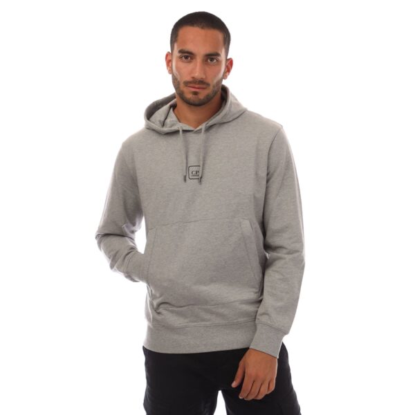 C.P. Company Mens Metropolis Series Graphic Hoodie in Grey Cotton - Size X-Large