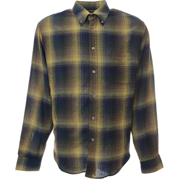 4Designs Mens Classics Sp Shirt in Blue Cotton - Size X-Large