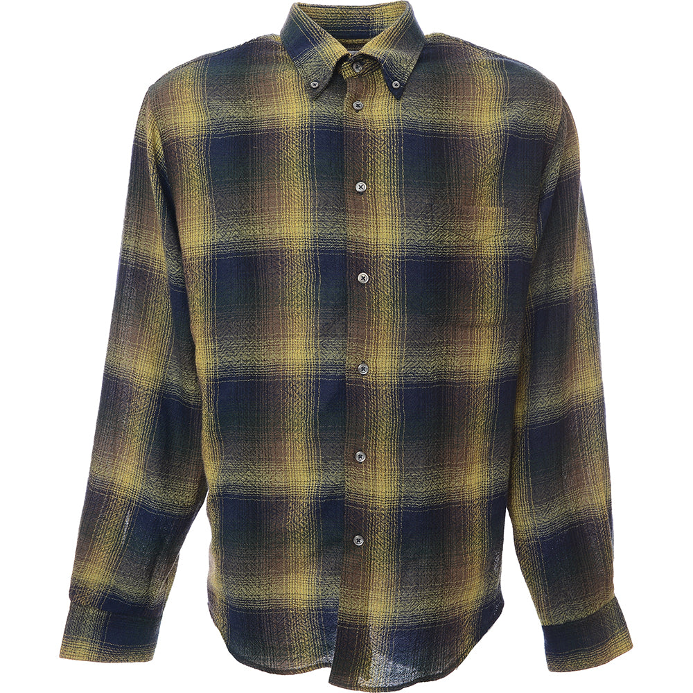 4Designs Mens Classics Sp Shirt in Blue Cotton - Size X-Large