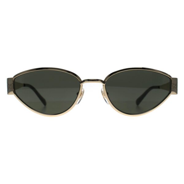 Gucci Oval Womens Gold Grey GG1853S Metal - One Size