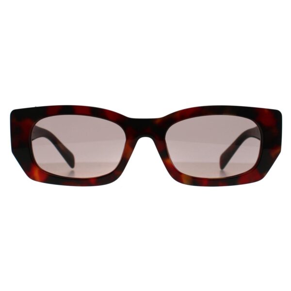 Prada Rectangle Womens Poppy Tortoise Light Purple Brown PRB05S - One Size
