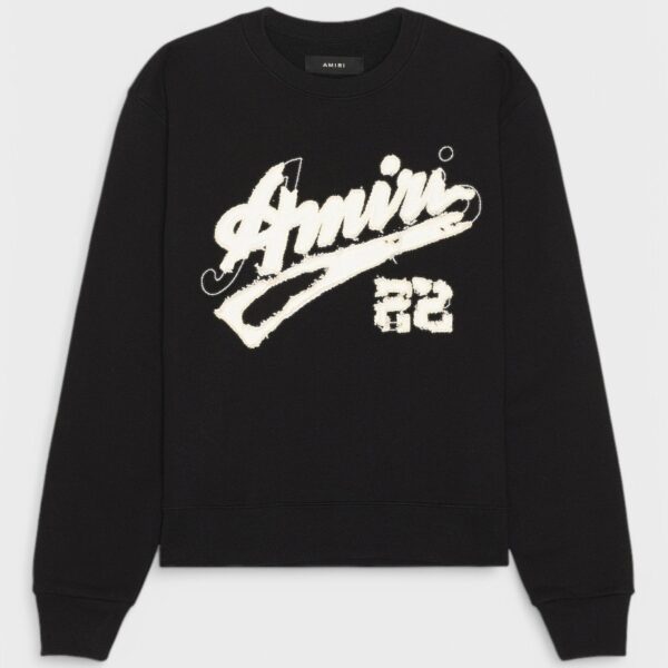 Amiri Mens 22 Crewneck Black Cotton - Size X-Large