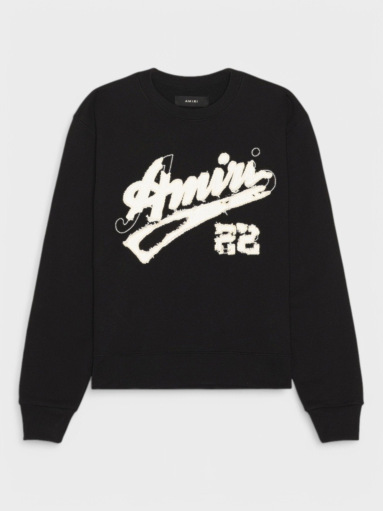 Amiri Mens 22 Crewneck Black Cotton - Size X-Large