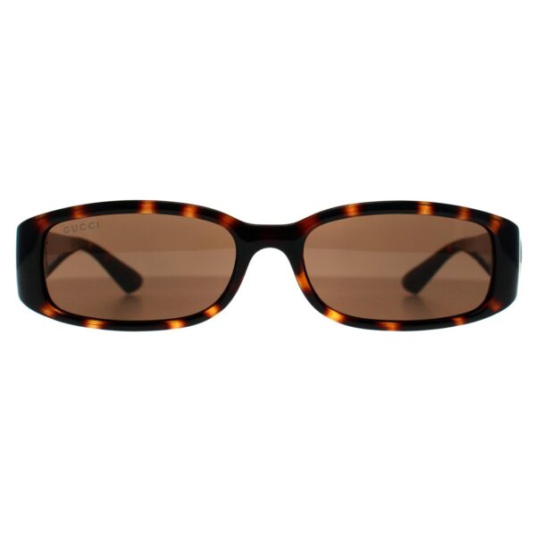 Gucci Rectangle Womens Brown Havana GG1661S - One Size