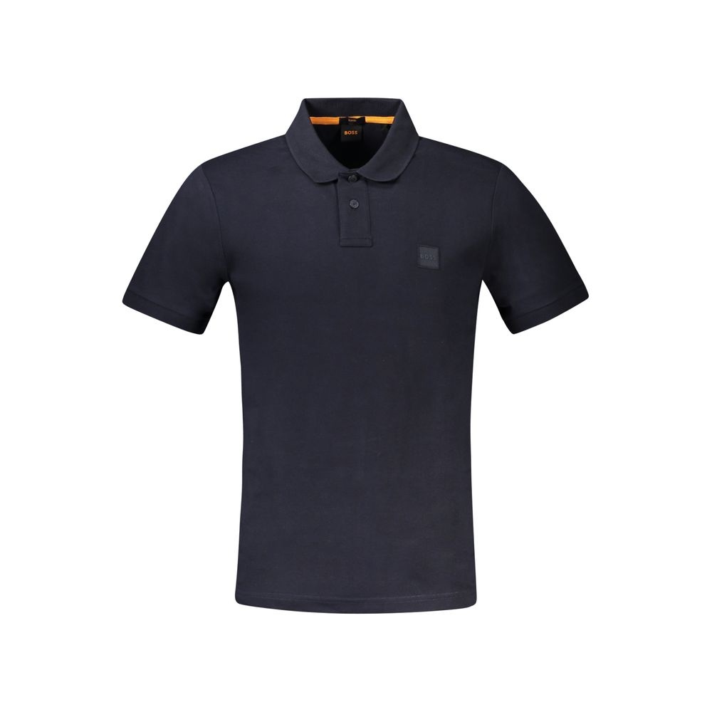 Hugo Boss Mens Polo Shirt Classic Collared - Dark Blue Cotton - Size 2XL