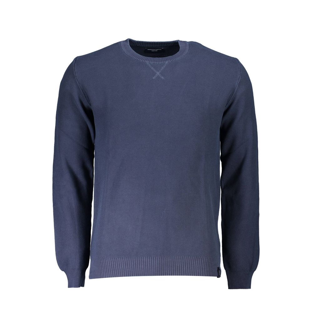 North Sails Mens Crewneck Waffle Knit Sweater - Purple Cotton - Size Small
