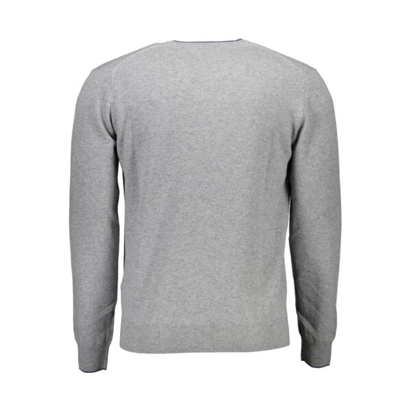 Harmont & Blaine Mens Vneck Knit Sweater - Grey Wool - Size 2XL