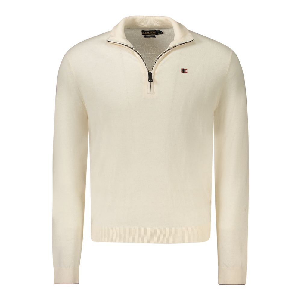 Napapijri Mens Lampo Pullover - Ivory Wool - Size 3XL
