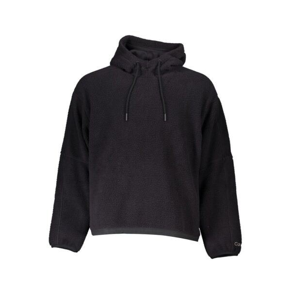 Calvin Klein Mens Fleece Hoodie Pullover Sweater - Black - Size Medium