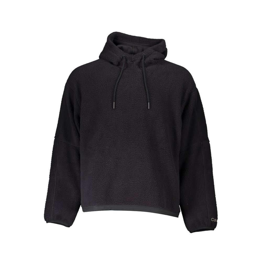 Calvin Klein Mens Fleece Hoodie Pullover Sweater - Black - Size Medium