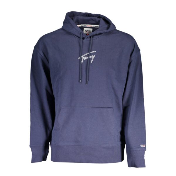 Tommy Hilfiger Mens Signature Hoodie Jeans Logo - Purple Cotton - Size X-Large