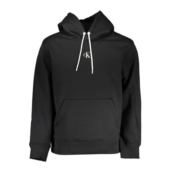 Calvin Klein Mens Ckj Monogram Hoodieblack - Black - Size 2XL
