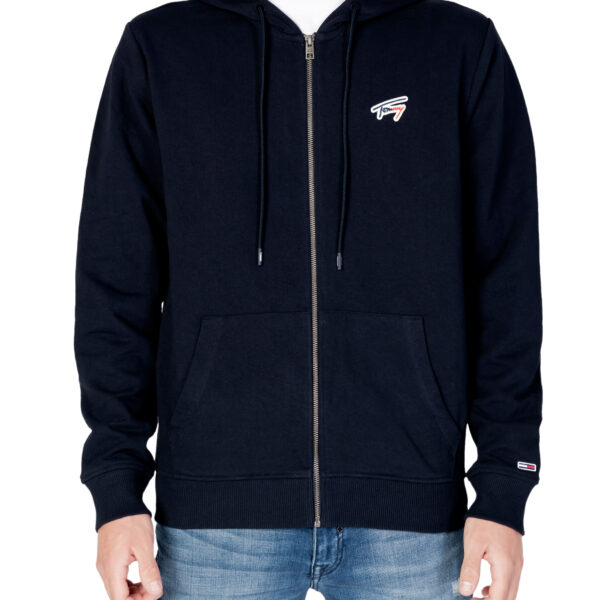 Tommy Hilfiger Mens Zipup Hoodie Mw0mw21845 - Dark Blue Cotton - Size Small
