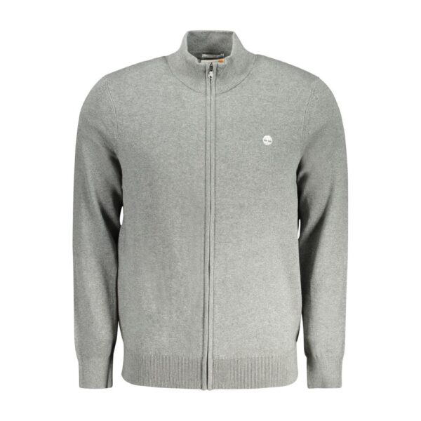 Timberland Mens Fullzip Knit Cardigan Tb0a2k5p - Grey Cotton - Size Small
