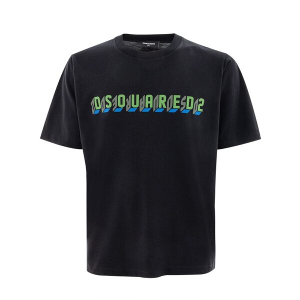 Dsquared2 Mens 3d Logo Tee S74gd0750s23007 - Black Cotton - Size X-Small