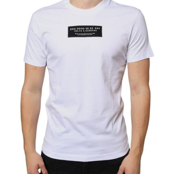 Dolce & Gabbana Mens Dna 0000 Tshirt - White Cotton - Size EU 46 (Mens)