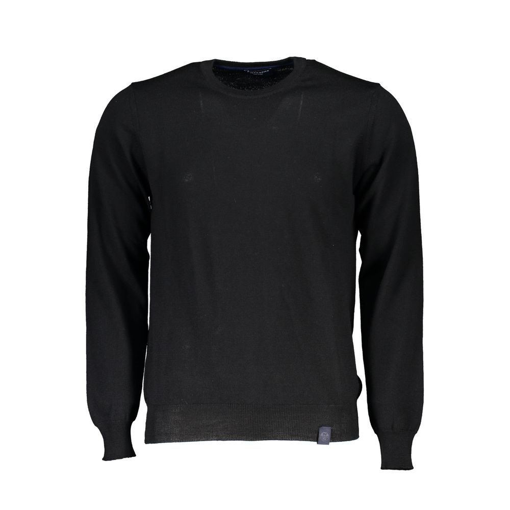 North Sails Mens Crew Neck Jumper Classic Style - Black Textile - Size Small
