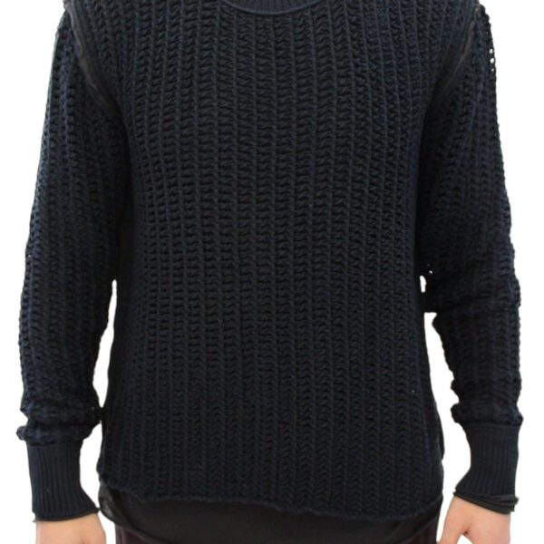 Dolce & Gabbana Mens Knit Sweater Gth10687 - Black Cotton - Size EU 48 (Mens)