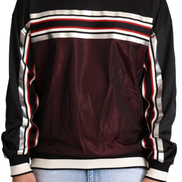Dolce & Gabbana Mens Knitwear Sweatshirt Blackred - Black Cotton - Size EU 48 (Mens)