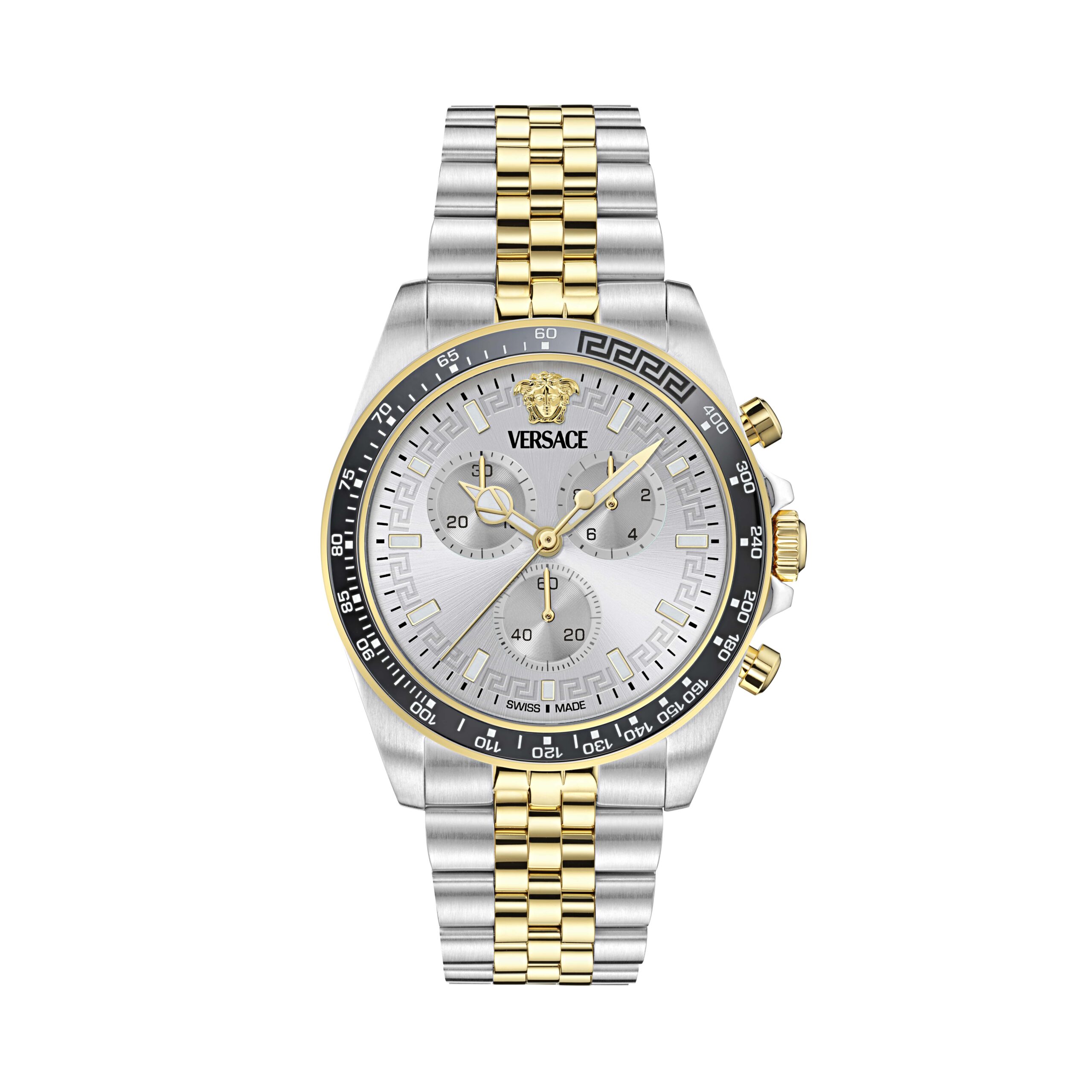 Versace Greca Chr Wave Mens Multicolour Watch VE0H00725 Stainless Steel - One Size