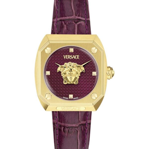 Versace Medusa Antares Womens Black Watch VE0R00225 Leather - One Size