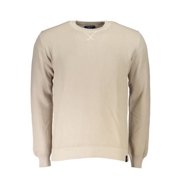 North Sails Mens Crew Neck Knit Sweater - Ivory Cotton - Size Medium