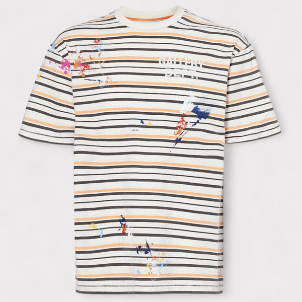 Gallery Dept Mens . Nelson Striped Tee Multi - Beige - Size 2XL