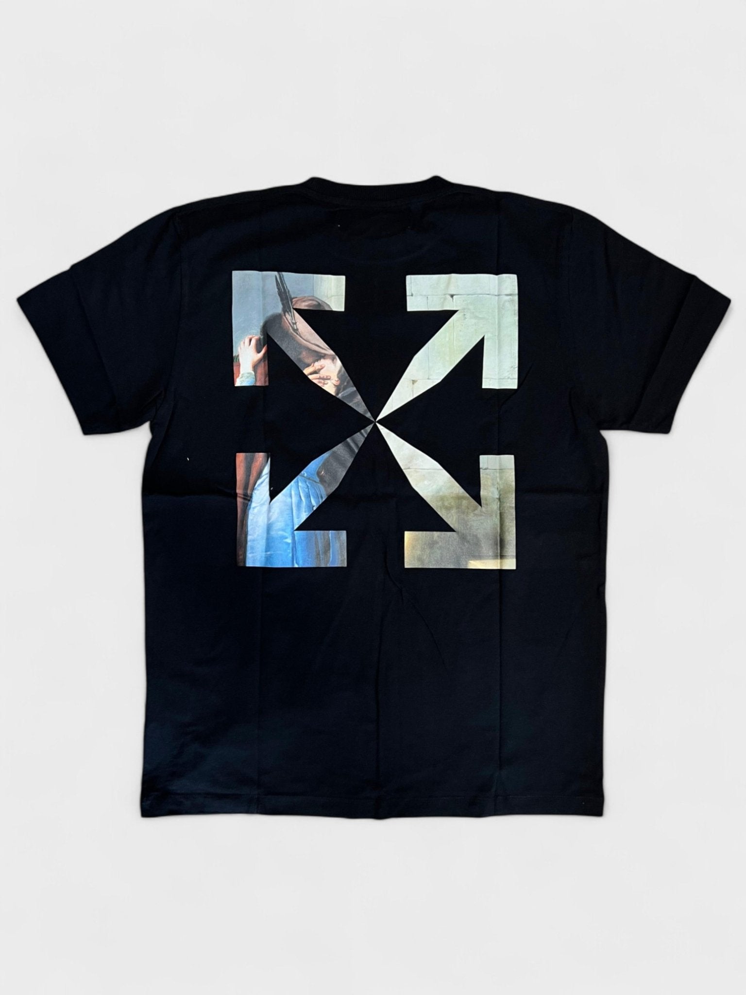Off-White Mens Arrow Slim T-Shirt Black Francesco Hayez - Size Large