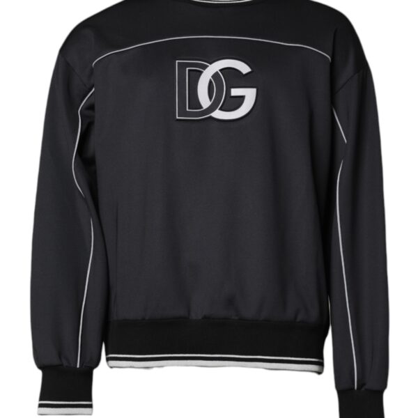 Dolce & Gabbana Mens Dg Crest Embroidered Pullover - Black - Size EU 54 (Mens)