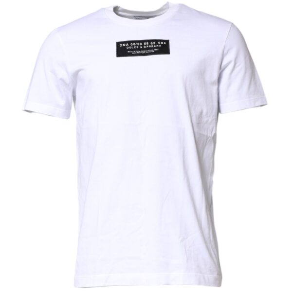 Dolce & Gabbana Mens Dna 0000 58 62 084 Tshirt - White Cotton - Size EU 52 (Mens)