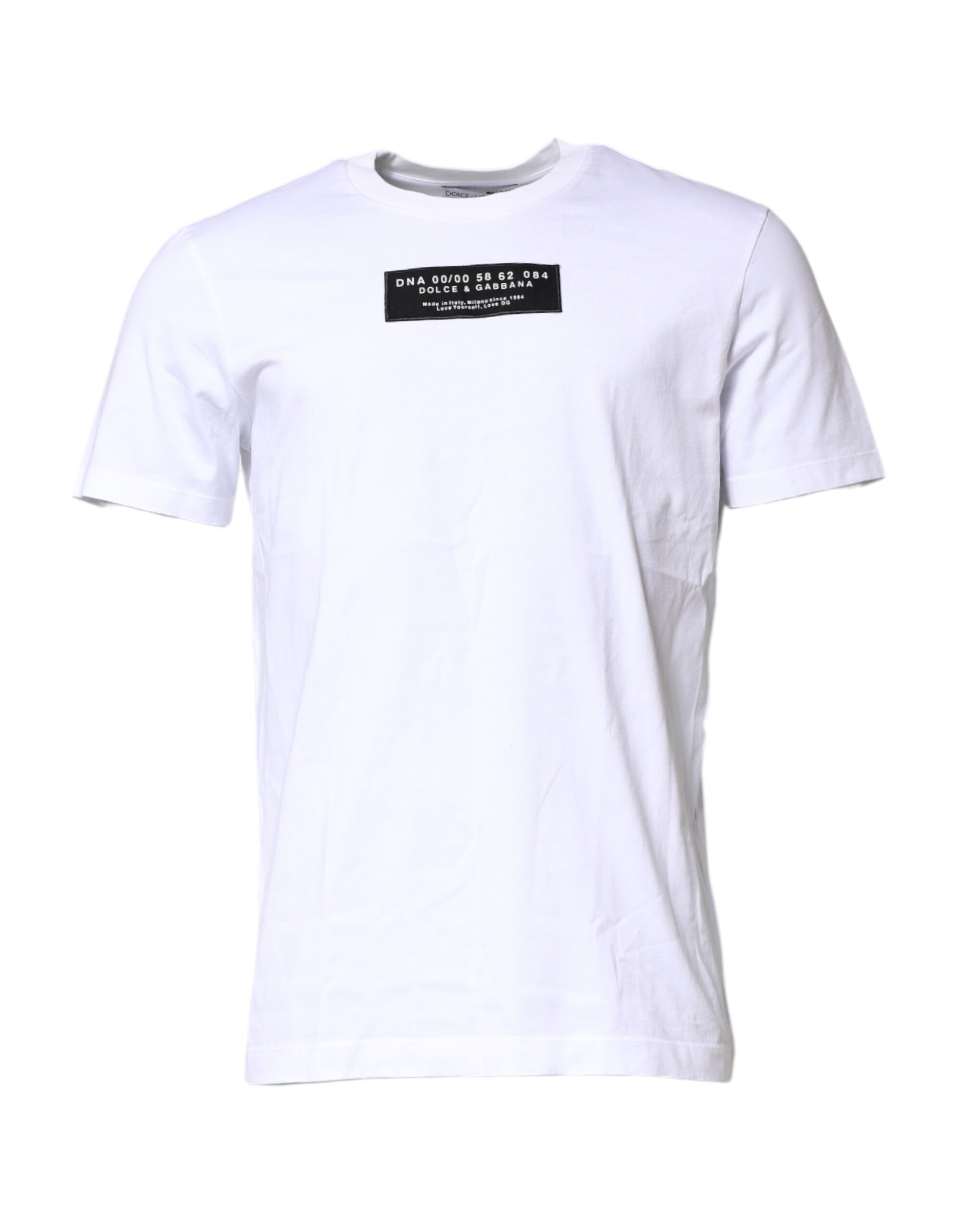 Dolce & Gabbana Mens Dna 0000 58 62 084 Tshirt - White Cotton - Size EU 52 (Mens)