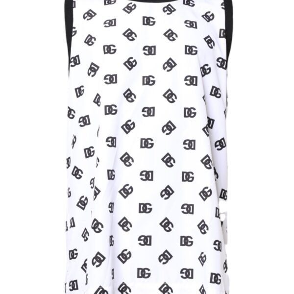 Dolce & Gabbana Mens Logo Tank Top Sleeveless - White - Size EU 50 (Mens)