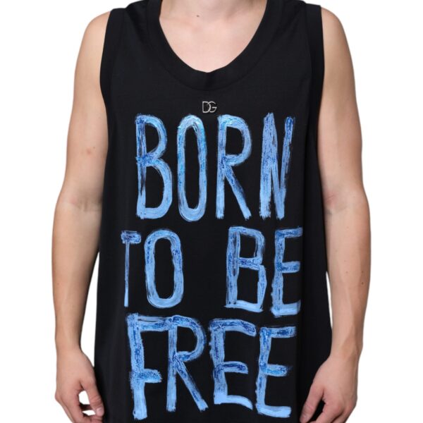 Dolce & Gabbana Mens Black Tank Top Tsh86646 Cotton - Size EU 52 (Mens)