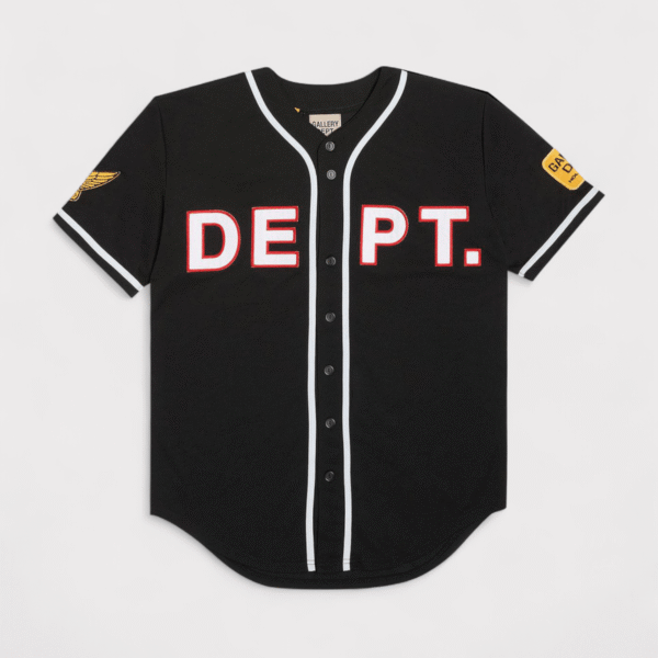 Gallery Dept Mens . Echo Park Baseball Jersey Black - Size X-Large
