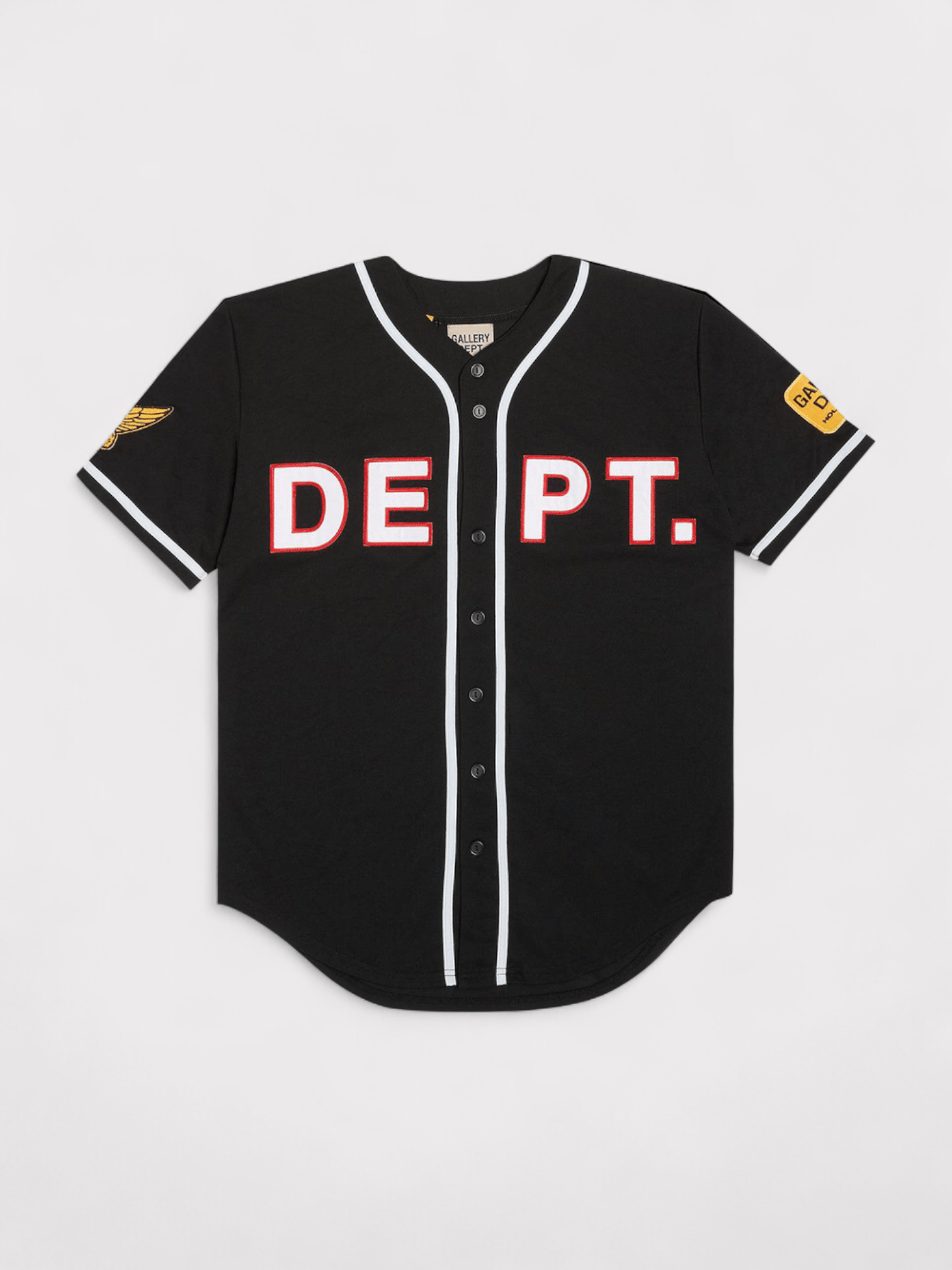 Gallery Dept Mens . Echo Park Baseball Jersey Black - Size X-Large