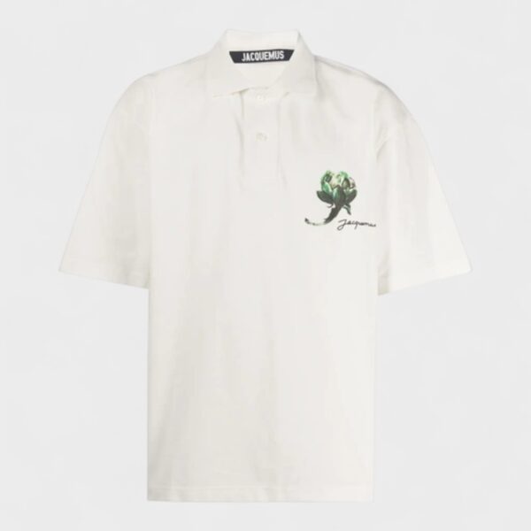 Jacquemus Mens Le Polo Mala White - Size Large