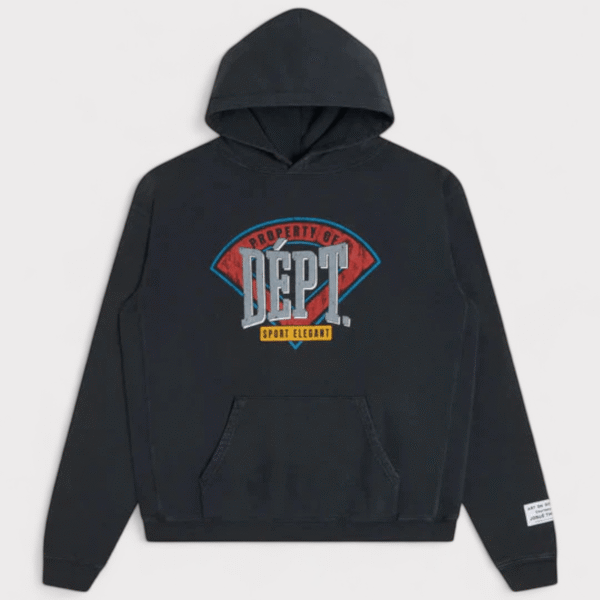 Gallery Dept Mens . Field Graphic Hoodie Vintage Black - Size 2XL