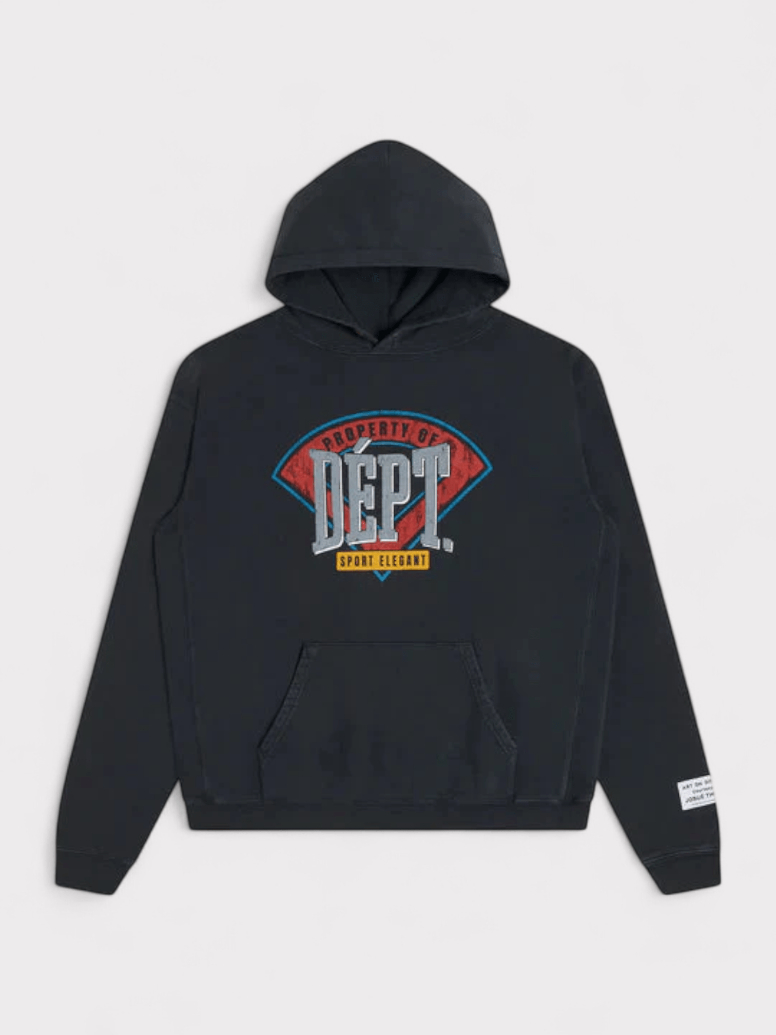 Gallery Dept Mens . Field Graphic Hoodie Vintage Black - Size 2XL