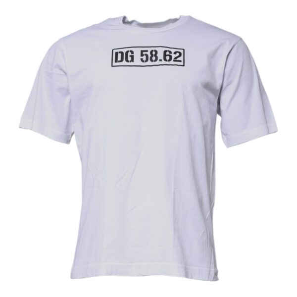 Dolce & Gabbana Mens Crew Neck Short Sleeve Tshirt Dg 5862 - Light Blue Cotton - Size EU 44 (Mens)