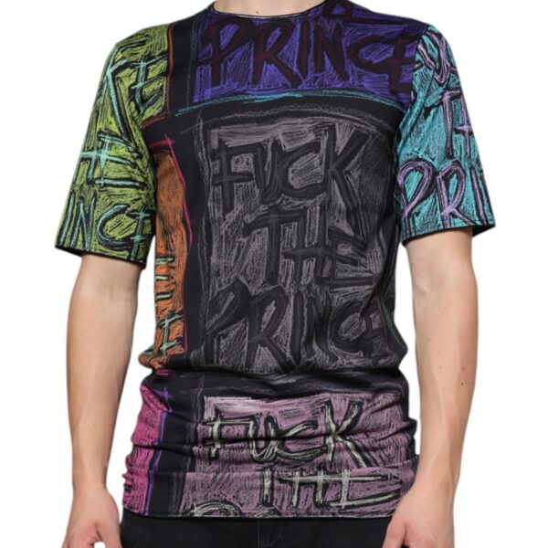 Dolce & Gabbana Mens Graphic Teemodel Tsh86664 - Black Cotton - Size EU 44 (Mens)
