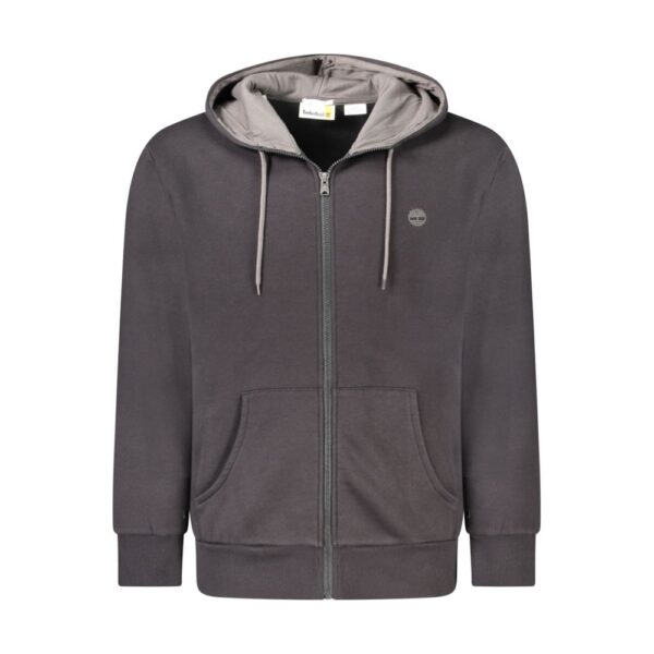 Timberland Mens Zipup Hoodie - Grey Cotton - Size Small