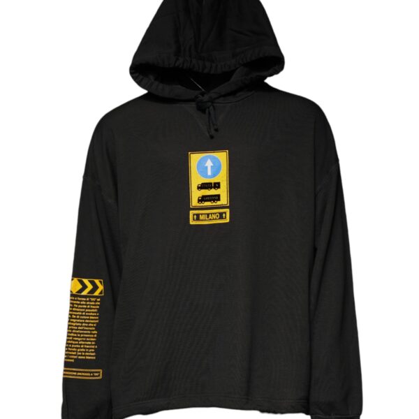 Dolce & Gabbana Mens Milano Trucks Graphic Hoodie - Black Cotton - Size X-Small