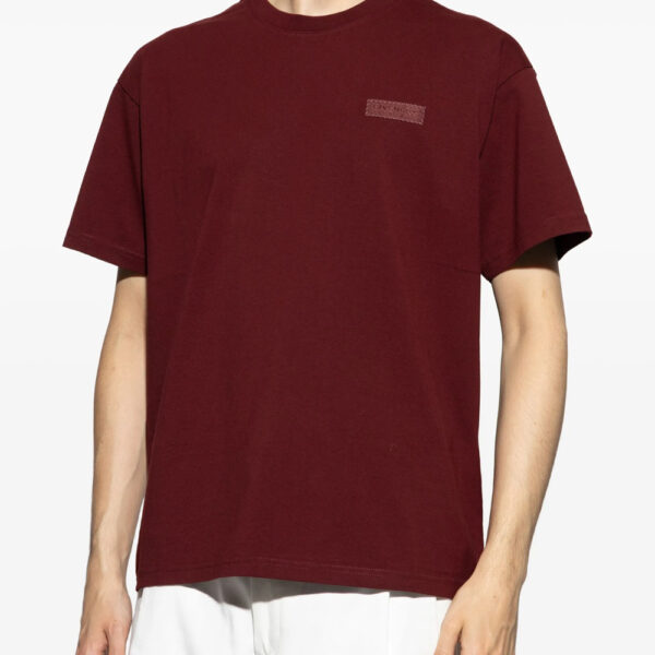 Givenchy Mens Logo Patch T-Shirt in Red Cotton - Size 2XL