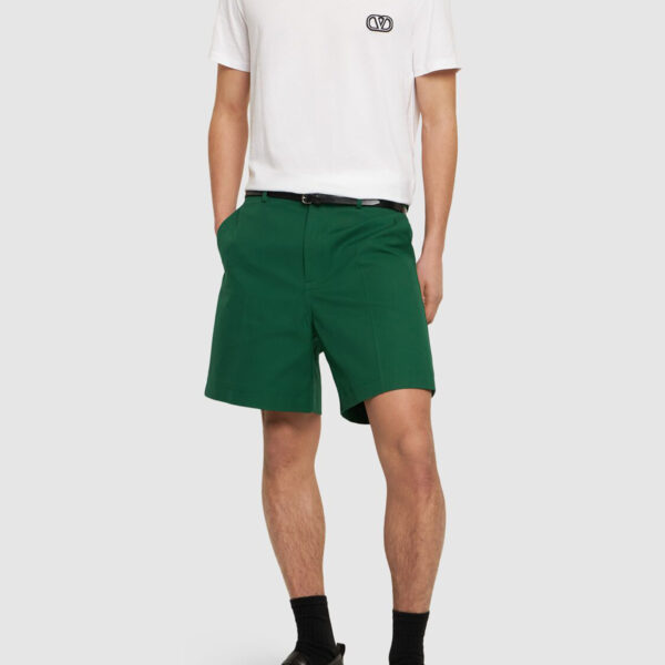 Valentino Mens VLogo Signature Patch T-Shirt in White Cotton - Size Small
