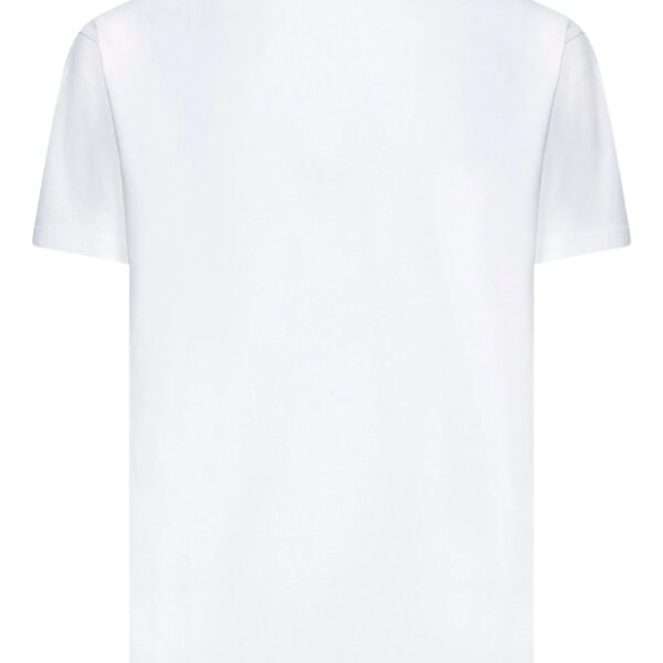Givenchy Mens Stamp Print T-Shirt in White Cotton - Size Small