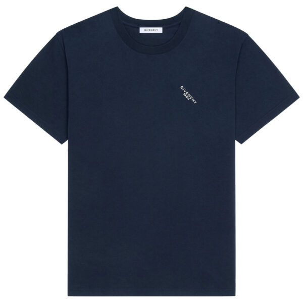 Givenchy Mens Shadow Print T-Shirt in Navy Cotton - Size 2XL