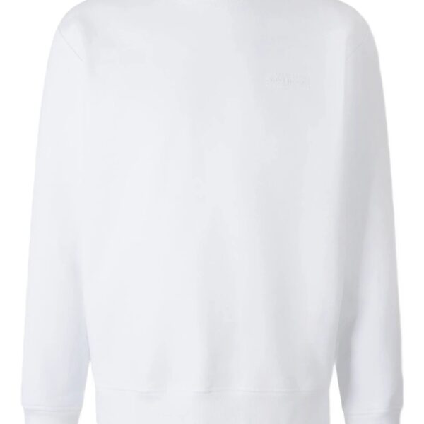 Givenchy Mens Logo Patch Sweatshirt in White Cotton - Size Medium