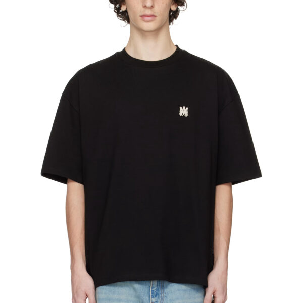 Amiri Mens MA Logo T-Shirt in Black Cotton - Size 2XL