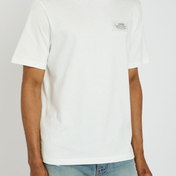 Amiri Mens Spirit T-Shirt in White Cotton - Size 2XL