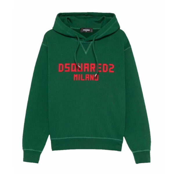Dsquared2 Mens Milano Logo Green Tracksuit Cotton - Size Medium